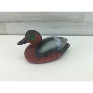 Vintage‎ 1984 Enesco Ceramic Duck Figurine Hand Painted Detail Statue Figure